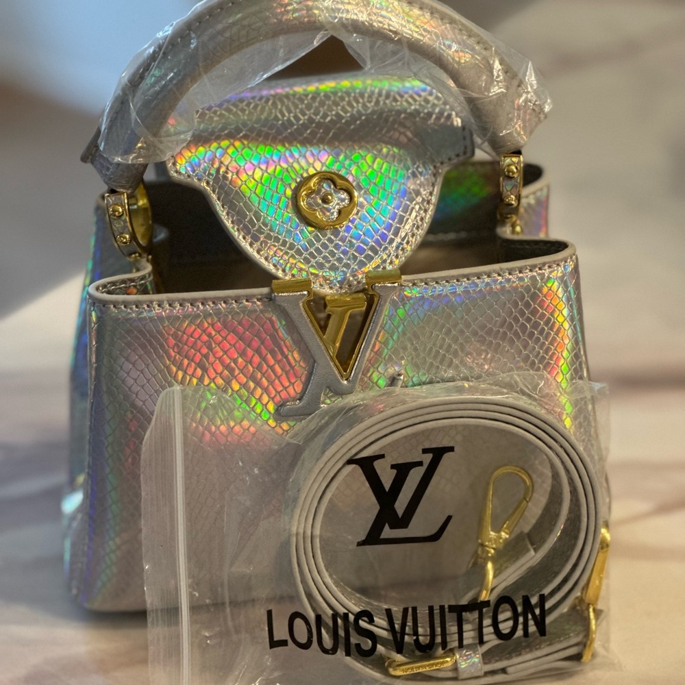 LV look alike DUP Holographic Mini Bag Crossbody 🌸